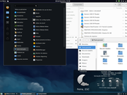 Cinnamon Fedora 21 + Cinnamon + Breeze icons +Nautilus